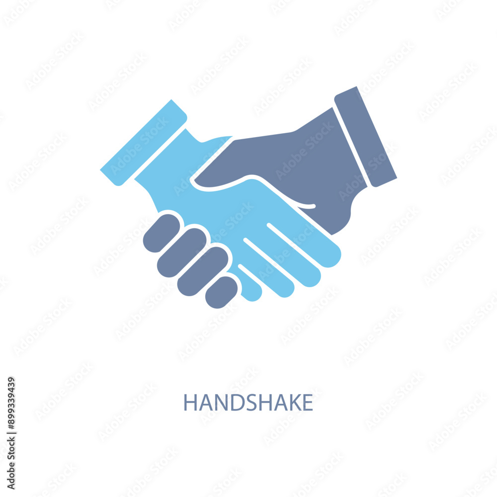 handshake concept line icon. Simple element illustration. handshake concept outline symbol design. handshake concept line icon. Simple element illustration. handshake concept outline symbol design.