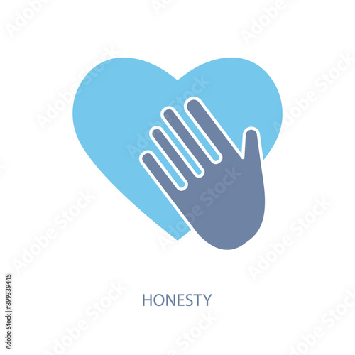 honesty concept line icon. Simple element illustration. honesty concept outline symbol design.