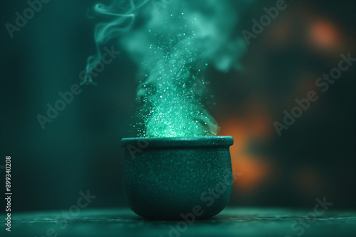Miniature cauldron, overflo...