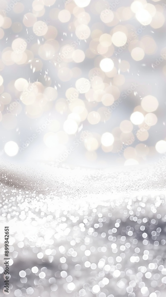 silver glitter background with bokeh and light effects silver glitter background with bokeh and light effects