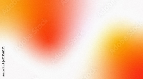 Abstract orange red yellow gradient background with white empty space for cover post template design