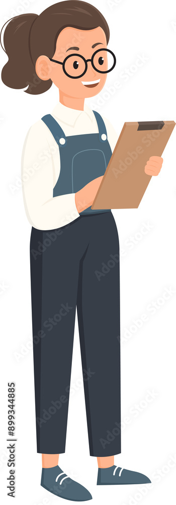 Characters of students studying and learning Characters of students studying and learning