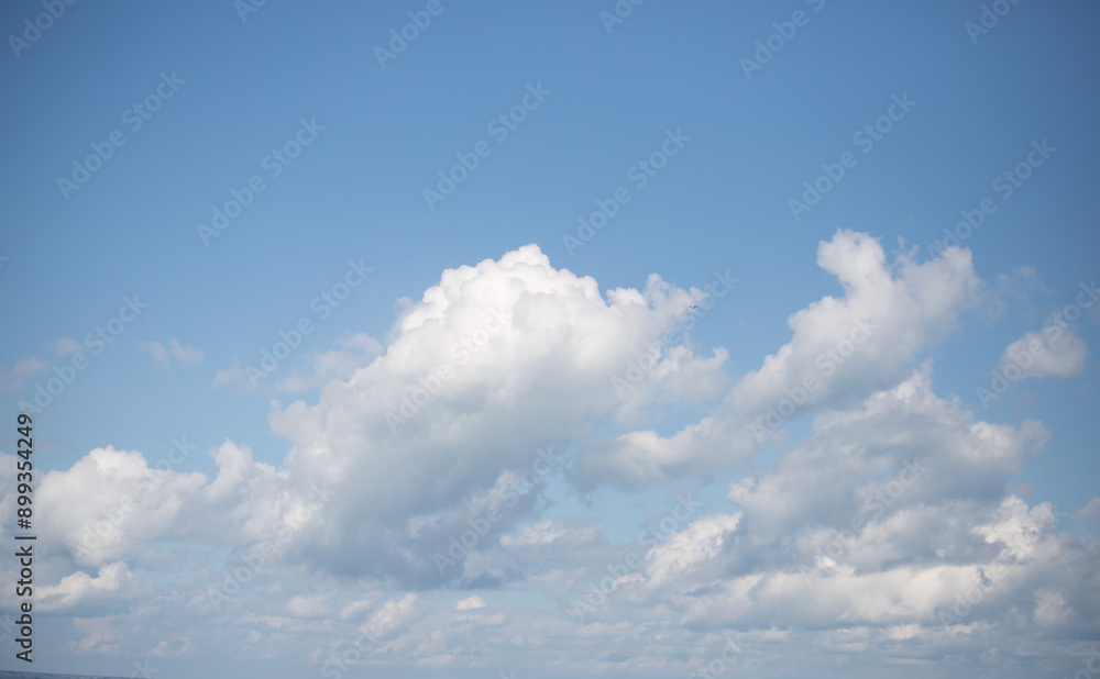 White clouds on blue sky, cloudy sky background. White clouds on blue sky, cloudy sky background.