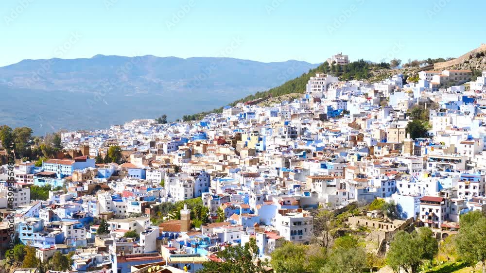 Famous blue city, Chefchaouen in Morocco Famous blue city, Chefchaouen in Morocco