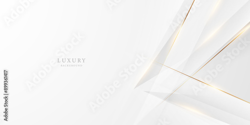 white background design With luxurious golden effect elements. Vector illustration
