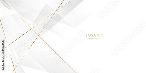 white background design With luxurious golden effect elements. Vector illustration