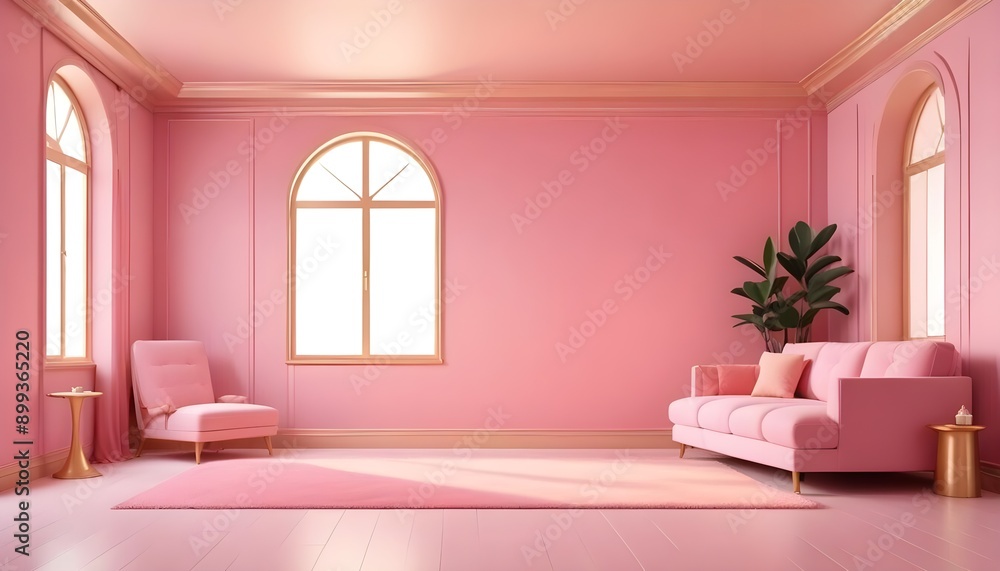 Photo interior modern design room 3d illustration Photo interior modern design room 3d illustration