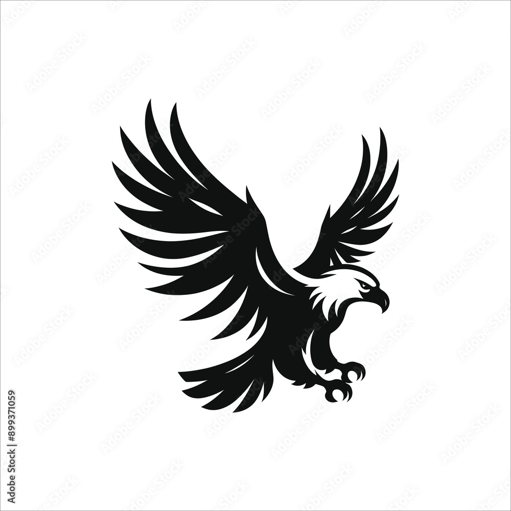 Obraz premium Eagle logo design vector template.Eagle symbol icon vector illustration.