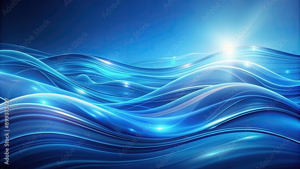 Blue futuristic waves creating a flowing technology abstract background, futuristic, waves, blue, flow, technology Blue futuristic waves creating a flowing technology abstract background, futuristic, waves, blue, flow, technology