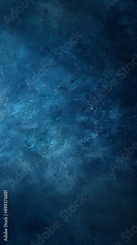  A dark blue background with a grunge texture at the bottom In the middle of the image, there is a distinct textured area that mimics the grunge pattern from the bottom © Mikus