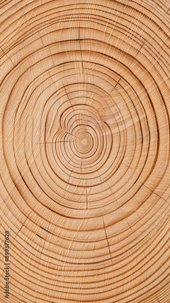 Close-Up View of Natural Wood Grain Patterns Displaying Growth Rings Close-Up View of Natural Wood Grain Patterns Displaying Growth Rings