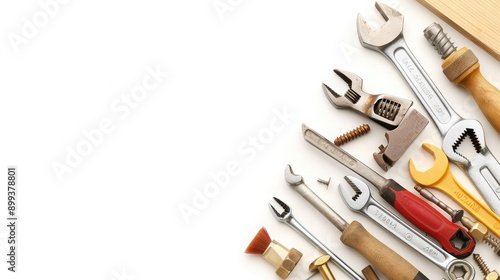 Wallpaper Mural A Collection of Essential Hand Tools Arranged Neatly on a Workbench Torontodigital.ca