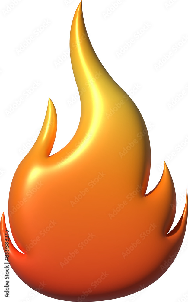 3D Illustration Fire Element 3D Illustration Fire Element