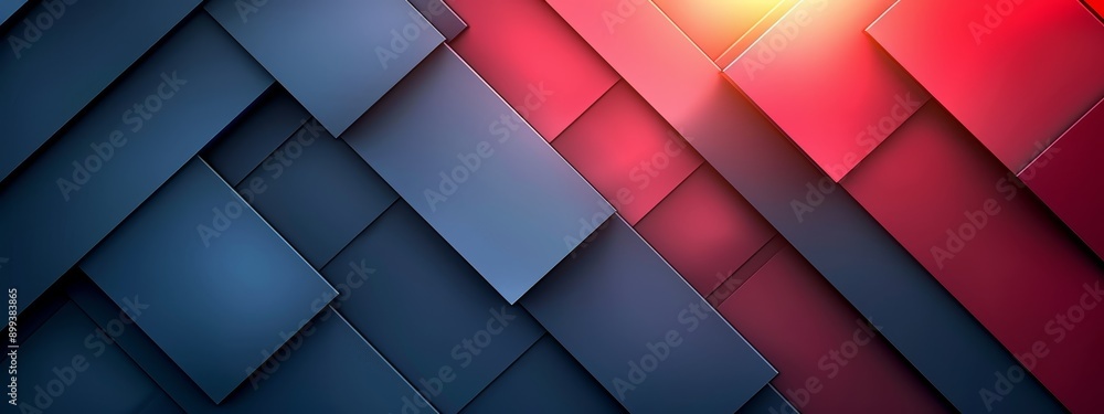 A red-and-blue abstract wallpaper featuring a radiant light beaming from its top and base A red-and-blue abstract wallpaper featuring a radiant light beaming from its top and base