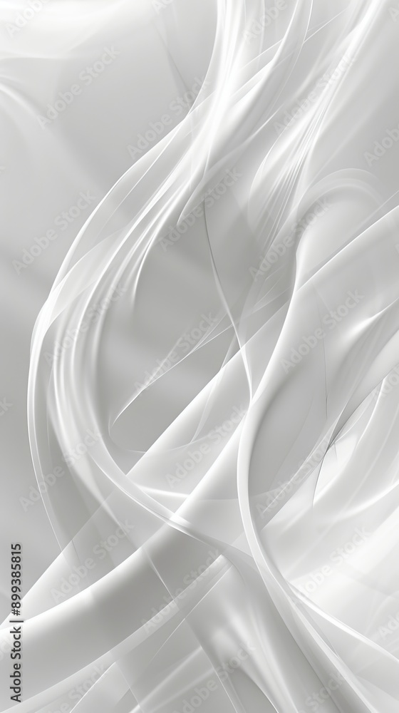 Naklejka premium A close-up of a white fabric with wavy lines at its bottom