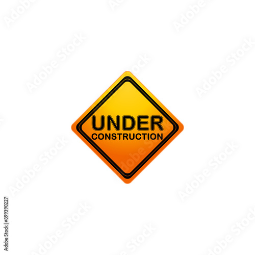 Under construction icon isolated on transparent background