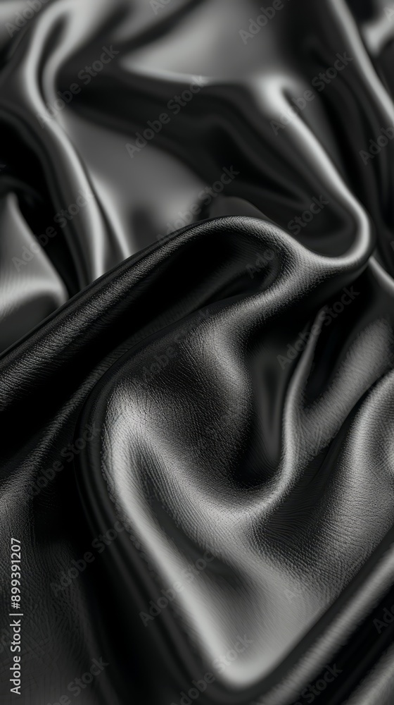 Fototapeta premium A monochrome image of a textured leather upholstery resembling bound book pages