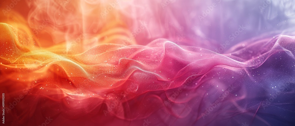 Fototapeta premium A detailed shot of a vibrant backdrop with copious smoke rising from both its top and bottom