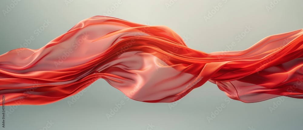 Fototapeta premium Red fabric