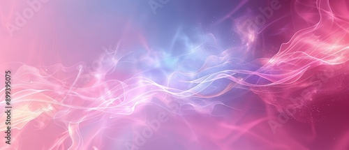 A pink and blue background with a swirl design on the left side, and a solid pink and blue background on the right © Mikus