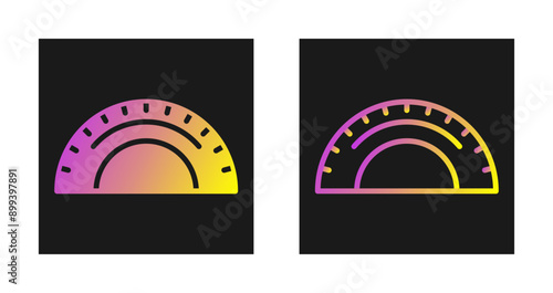 Protractor Vector Icon