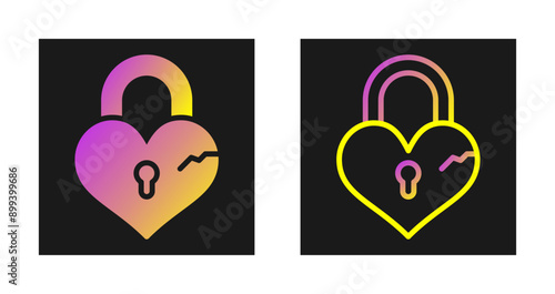 Padlock Vector Icon photo