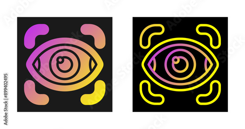 Retinal Scanner Vector Icon