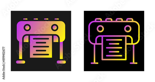 Plotter Vector Icon