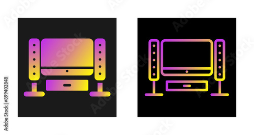 Home Theater System Vector Icon