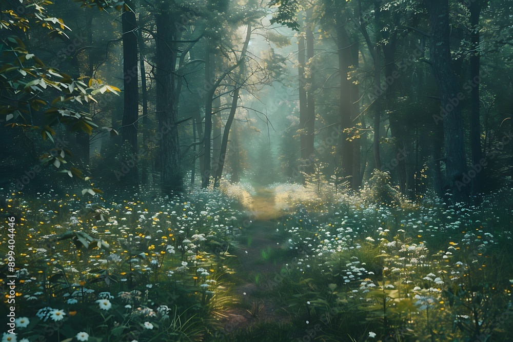 morning in the woods morning in the woods