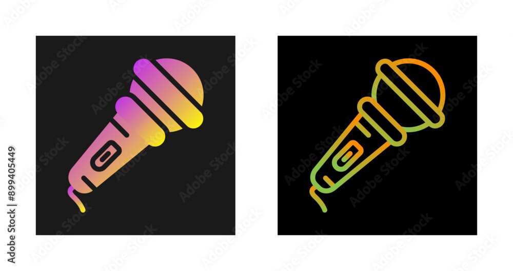 Fototapeta premium Microphone Vector Icon