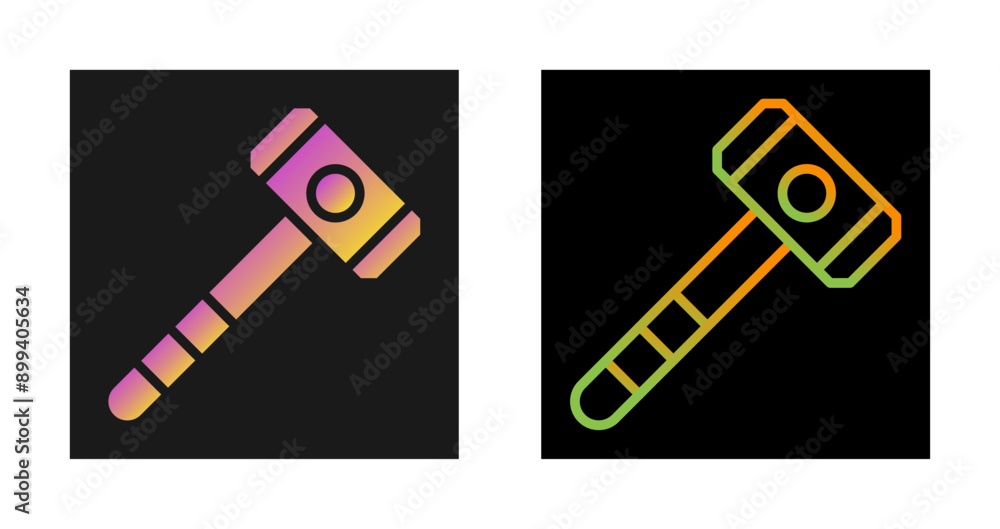 Hammer Vector Icon Hammer Vector Icon