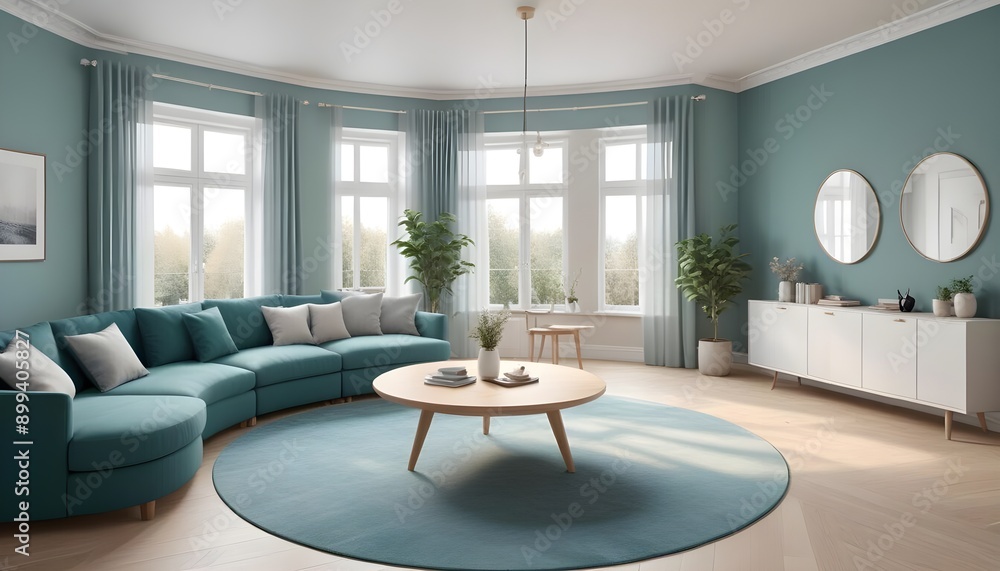 Photo interior modern design room 3d illustration Photo interior modern design room 3d illustration