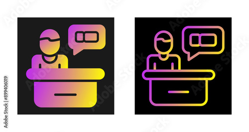 Support Ticket Vector Icon