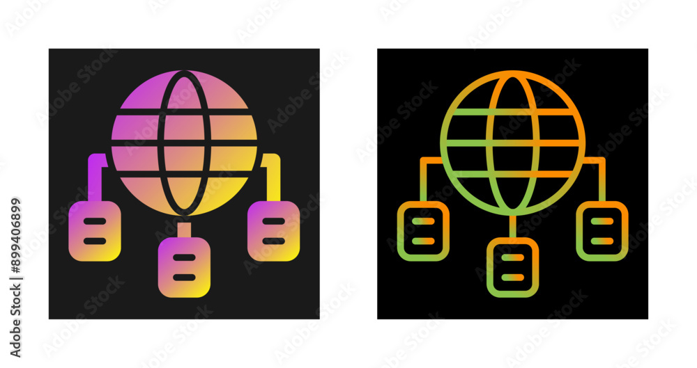 Network as a Service Vector Icon Network as a Service Vector Icon