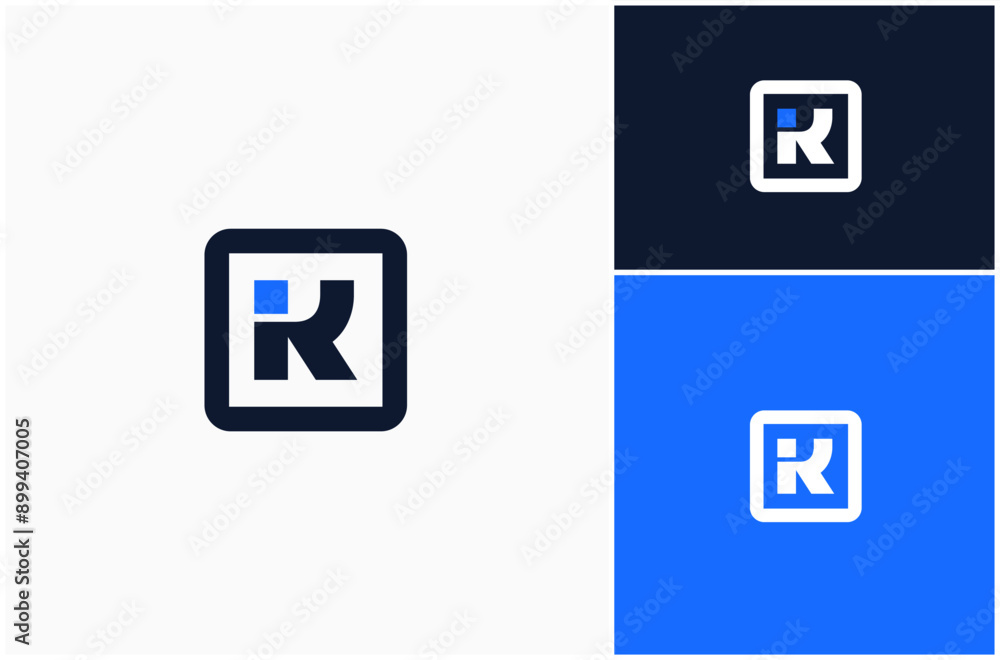 Initial Letter K Monogram App Square Frame Modern Minimalist Vector Logo Design Illustration Initial Letter K Monogram App Square Frame Modern Minimalist Vector Logo Design Illustration