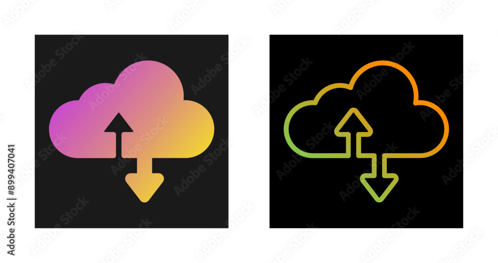 Fototapeta premium Cloud Consulting Vector Icon