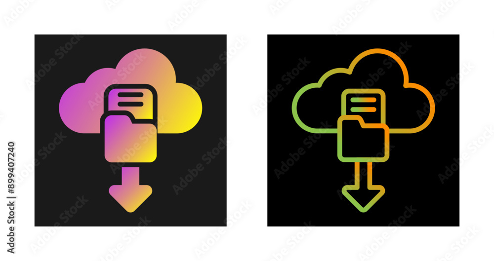 Cloud Security Auditing Vector Icon Cloud Security Auditing Vector Icon