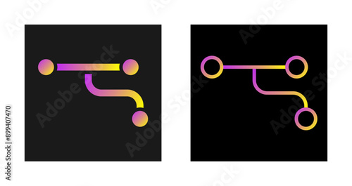 Divergence Vector Icon