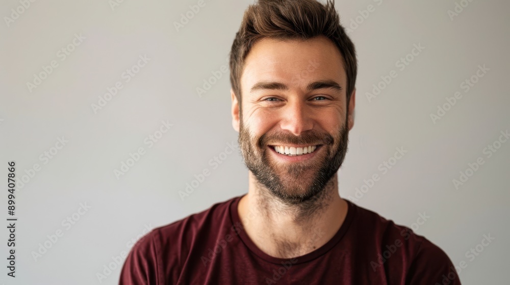 The smiling bearded man The smiling bearded man
