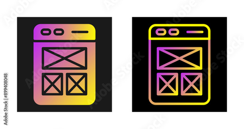 Wireframing Vector Icon