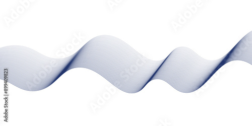 Abstract navy wavy line background vector illustration