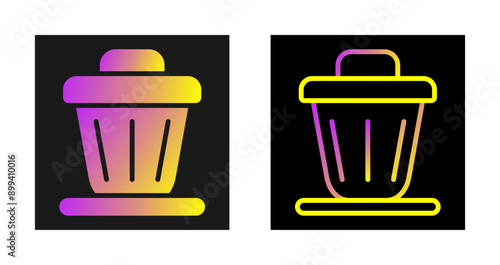 Trash bin Vector Icon