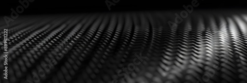 Wallpaper Mural Black carbon fiber background, dark and minimalistic wallpaper with black mesh pattern for pc desktop screen in high resolution Torontodigital.ca