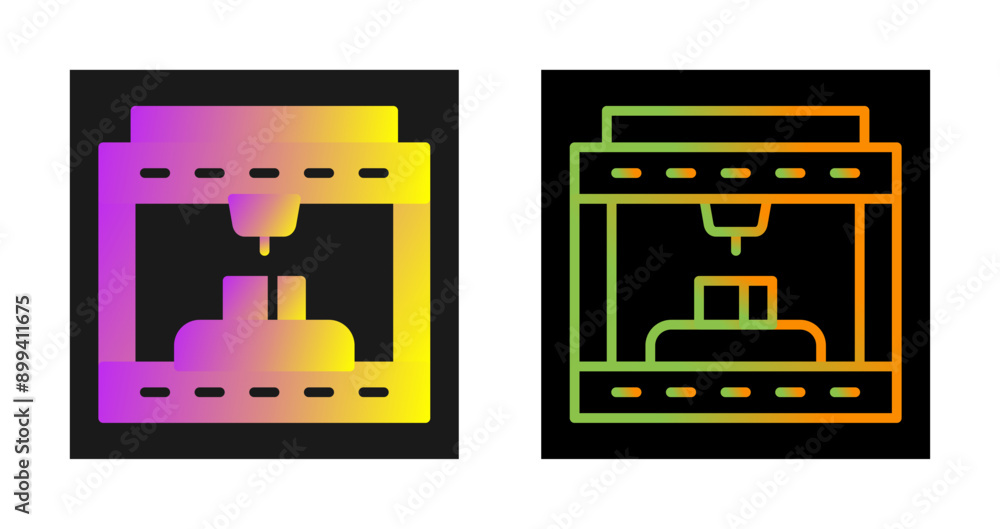 3d Printing Vector Icon 3d Printing Vector Icon