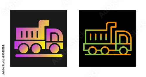 Dump Truck Vector Icon