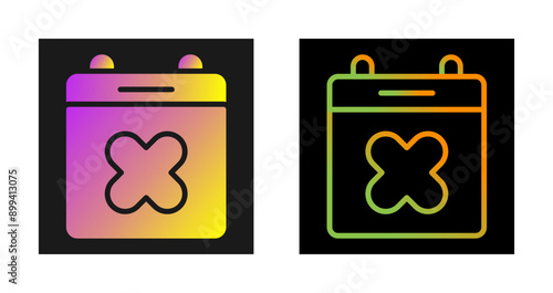 Calendar Xmark Vector Icon