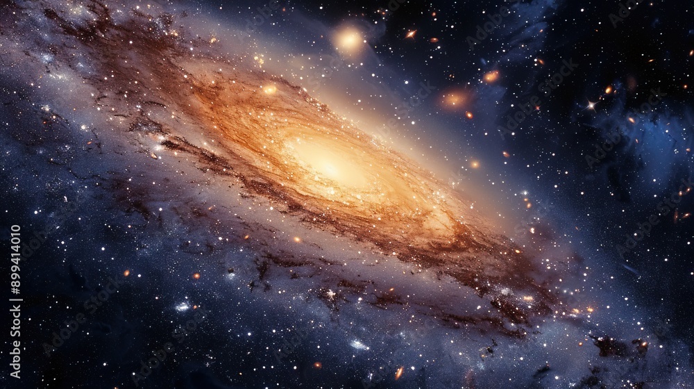 Fototapeta premium amazing milky way galaxy