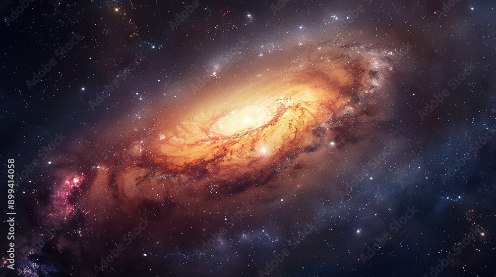 Fototapeta premium amazing milky way galaxy