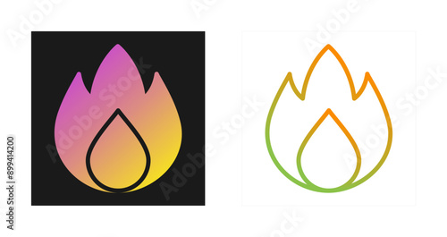Flame Vector Icon